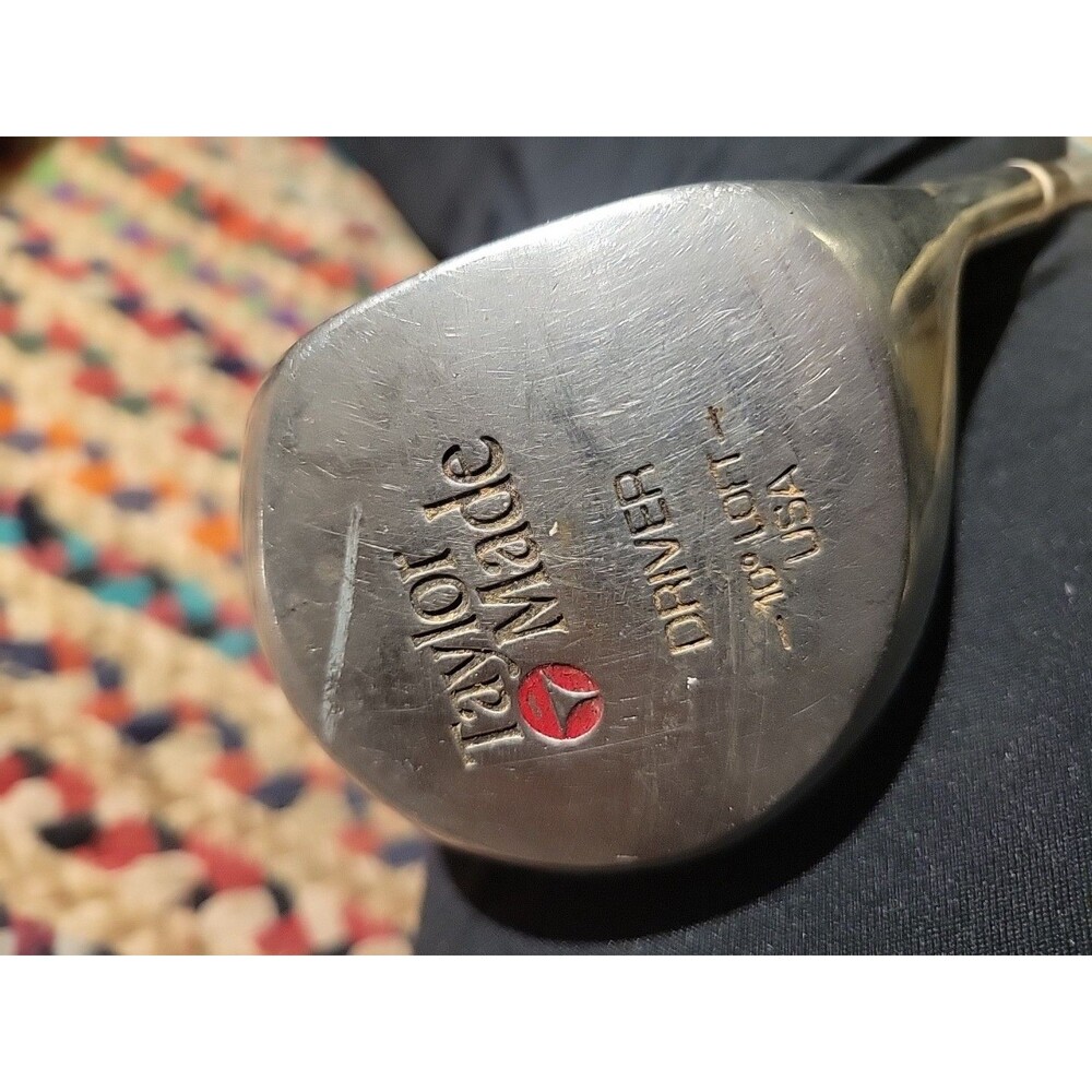 Taylormade Pittsburgh Persimmon Driver 10° Golf Club / Metalwood USA Vtg